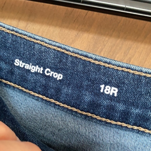 Sonoma high rise straight crop raw hem jean size 18 R - Picture 11 of 17